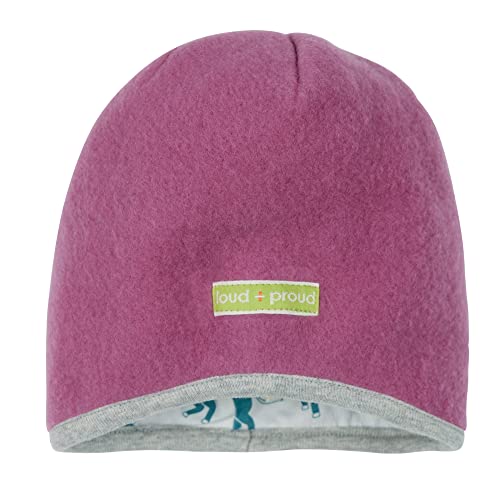 loud + proud Mädchen Wollfleece, GOTS Zertifiziert M TZE, Grape, 45-48 EU von loud + proud