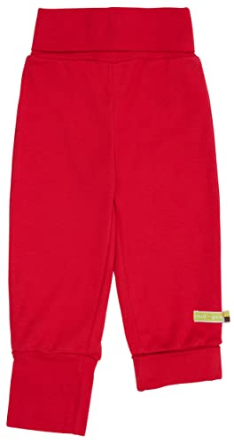 loud + proud Unisex Baby Mitwachs-hose, Gots Zertifiziert Hose, Tomato, 86-92 EU von loud + proud