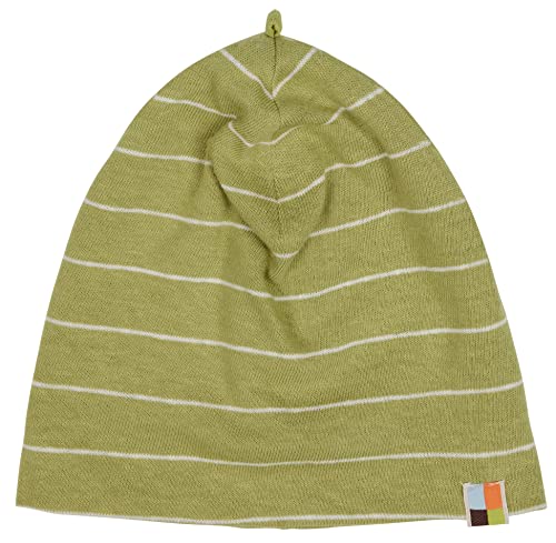 loud + proud Mütze Streifen mit Leinen, GOTS Zertifiziert von loud + proud