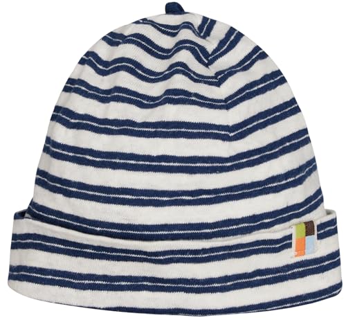 loud + proud Mütze Streifen mit Leinen, aus Bio Baumwolle, GOTS Zertifiziert von loud + proud