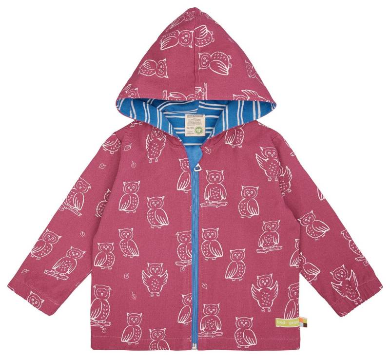loud + proud Outdoorjacke, wasserabweisend mit Druck Biobaumwolle GOTS von loud + proud