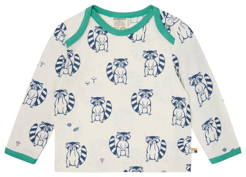 loud + proud Print-Shirt, langarm mit Tierdruck Biobaumwolle, GOTS von loud + proud