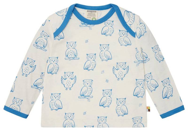 loud + proud Print-Shirt, langarm mit Tierdruck Biobaumwolle, GOTS von loud + proud