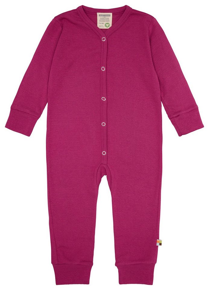 loud + proud Schlafoverall aus Feinripp Bio Baumwolle von loud + proud