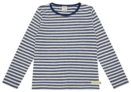 loud + proud Shirt, Langarm, Streifen mit Leinen, aus Bio Baumwolle, GOTS Zertifiziert von loud + proud