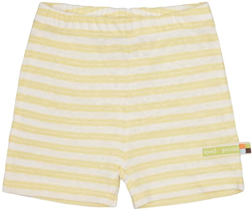 loud + proud Short Ringel mit Leinen, aus Bio Baumwolle, GOTS Zertifiziert von loud + proud