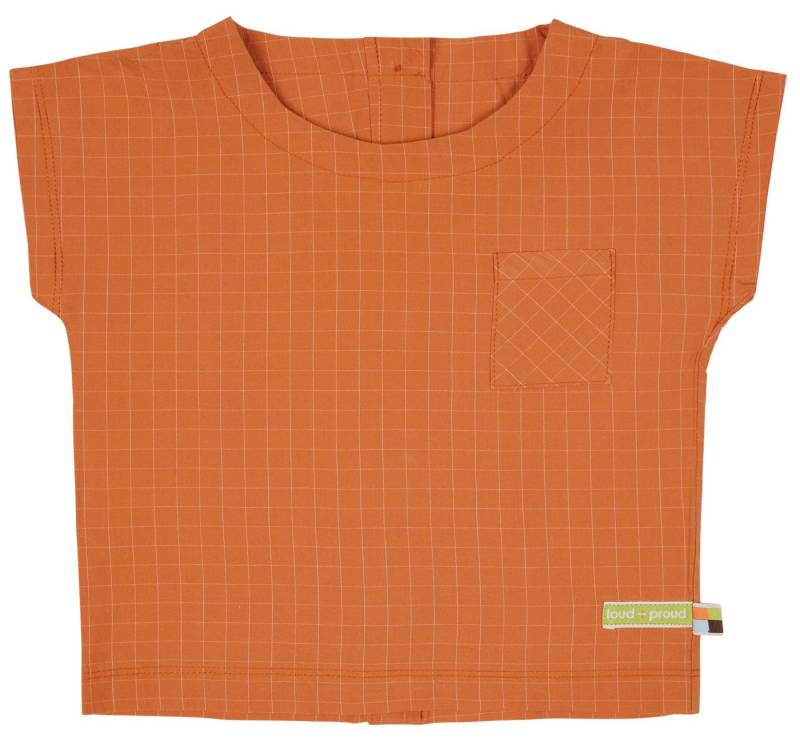 loud + proud T-Shirt Bluse mit feinem Karo GOTS von loud + proud