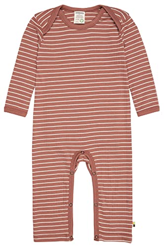 loud + proud Unisex Baby Derby Rib, GOTS Zertifiziert Overall, Nougat, 86/92 von loud + proud