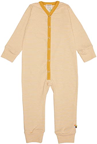 loud + proud Unisex Baby Feinripp, Bio Baumwolle Und GOTS Zertifiziert Schlafoverall, Curcuma, 74-80 EU von loud + proud