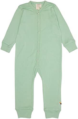 loud + proud Unisex Baby Feinripp, Bio Baumwolle Und GOTS Zertifiziert Schlafoverall, Pistacchio, 50-56 EU von loud + proud