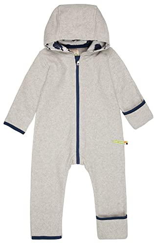 loud + proud Unisex Baby Fleece, Gots certificeret Overall, Silver, 86-92 EU von loud + proud