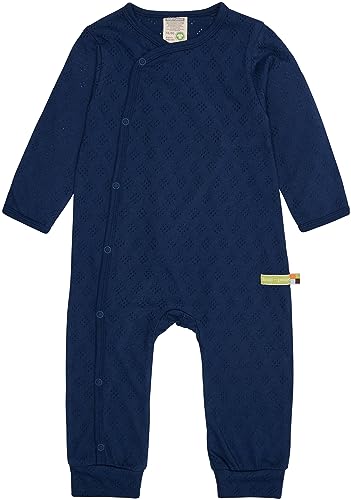 loud + proud Unisex Baby Jacquard Strick, Gots Zertifiziert Overall, Ultramarine, 86-92 EU von loud + proud