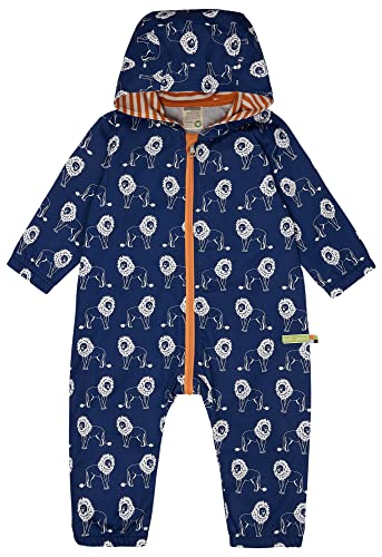 loud + proud Unisex Baby Outdoor, GOTS Zertifiziert Overall, Ultramarin, 62/68 von loud + proud