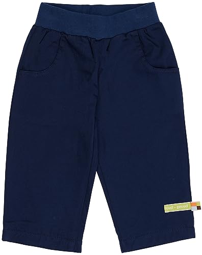 loud + proud Unisex Baby Twill Mit Futter, GOTS Zertifiziert Hose, Ultramarine, 92 EU von loud + proud