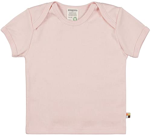 Loud + Proud Unisex Baby Uni, GOTS Zertifiziert T-Shirt, Rosé, 62/68 von loud + proud