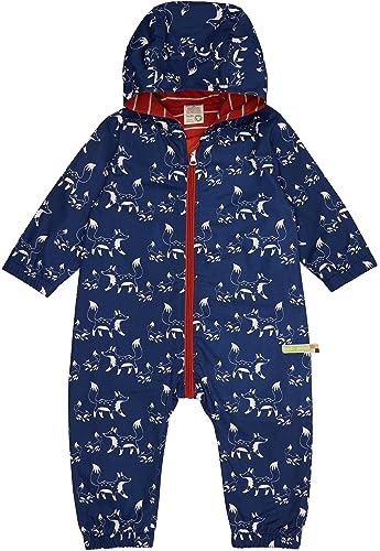 loud + proud Unisex Baby Wasserabweisend, Gots Zertifiziert Overall, Ultramarine, 86-92 EU von loud + proud