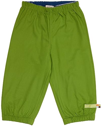 loud + proud Unisex Baby Wasserabweisende Hose, GOTS Zertifiziert, Grass, 80 EU von loud + proud