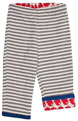 loud + proud Unisex Baby Wendehose, GOTS Zertifiziert Hose, Grau, 50-56 EU von loud + proud