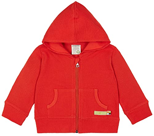 loud + proud Unisex Baby und Kind Kapuzenjacke Sweatjacke mit Waffelstruktur, GOTS Zertifiziert, Baby-und Kleinkind-Ausstattung, Copper, 74/80 von loud + proud