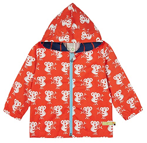 loud + proud Unisex Baby und Kind Outdoor Baumwolljacke mit Allover-Druck, GOTS Zertifiziert, Baby-und Kleinkind-Ausstattung, Copper, 110/116 von loud + proud