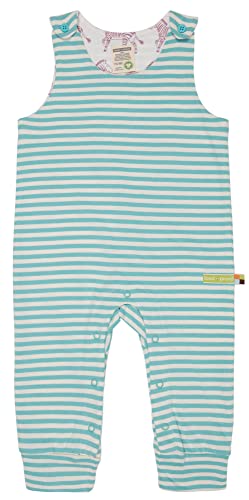 loud + proud Unisex Baby weich, GOTS Zertifiziert Strampler, Cyan, 62/68 von loud + proud