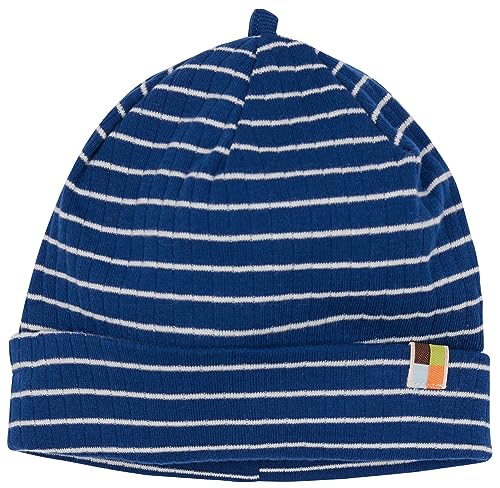 loud + proud Unisex Kinder Derby Rib, GOTS Zertifiziert Beanie-Mütze, Ultramarine, 42-44 EU von loud + proud