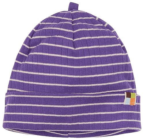 loud + proud Unisex Kinder Derby Rib, GOTS Zertifiziert Beanie-Mütze, Violet, 42-44 EU von loud + proud