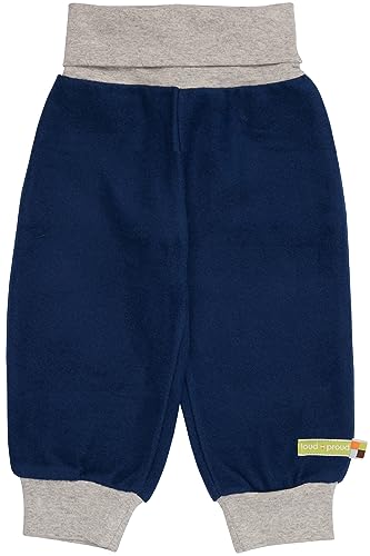 loud + proud Unisex Kinder Fleece, GOTS Zertifiziert Freizeithose, Ultramarine, 128 EU von loud + proud