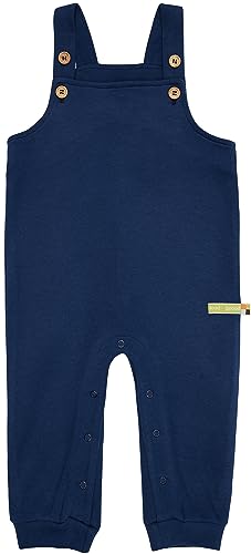 loud + proud Unisex Kinder Interlock, GOTS Zertifiziert Latzhose, Ultramarine, 62-68 EU von loud + proud