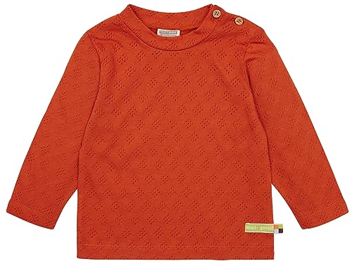 loud + proud Unisex Kinder Jacquard Strick, GOTS Zertifiziert Shirt, Terracotta, 86-92 EU von loud + proud