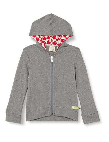loud + proud Unisex Kinder met capuchon, GOTS gecertificeerd Jacke, Grau, 86-92 EU von loud + proud