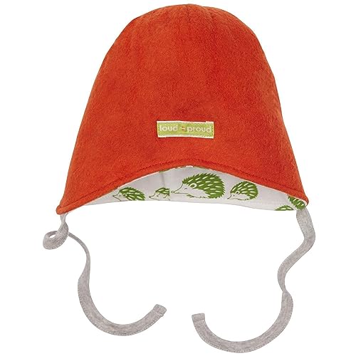 loud + proud Unisex Kinder Lt1 Fleece, GOTS Zertifiziert Beanie-Mütze, Terracotta, 42-44 EU von loud + proud