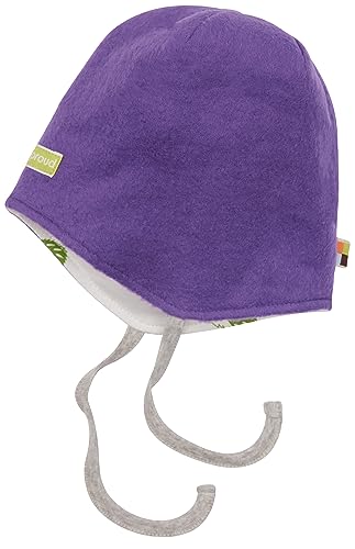 loud + proud Unisex Kinder Lt1 Fleece, GOTS Zertifiziert Beanie-Mütze, Violet, 45-48 EU von loud + proud