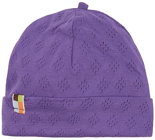 loud + proud Unisex Kinder Lt1 Jacquard Strick, GOTS Zertifiziert Beanie-Mütze, Violet, 45-48 EU von loud + proud