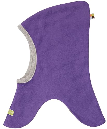 loud + proud Unisex Kinder Lt1 Schlupfmütze Fleece, GOTS Zertifiziert Sturmhaube, Violet, 49-50 EU von loud + proud