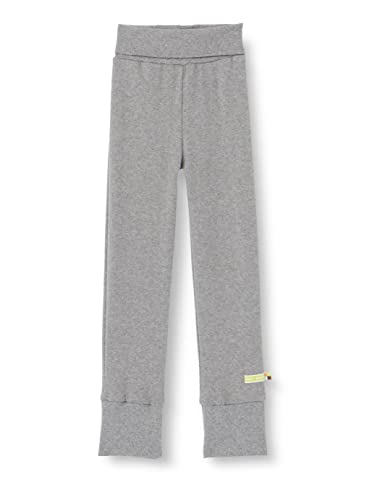 loud + proud Unisex Kinder Mitwachs-hose, Gots Zertifiziert Hose, Grau, 110-116 EU von loud + proud