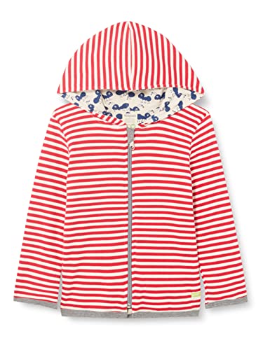 loud + proud Unisex Kinder Ringel, Gots Zertifiziert Wendejacke, Tomato, 110-116 EU von loud + proud