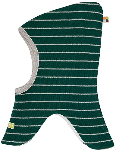 loud + proud Unisex Kinder Schlupfmütze Ringel, GOTS Zertifiziert Sturmhaube, Bottle, 42-44 EU von loud + proud