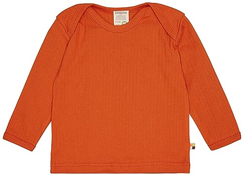 loud + proud Unisex Kinder Uni, GOTS Zertifiziert Shirt, Terracotta, 60 EU von loud + proud