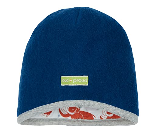 loud + proud Unisex Kinder Wollfleece, GOTS Zertifiziert M TZE, Ultramarin, 42-44 EU von loud + proud