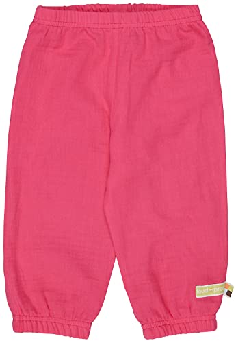 loud + proud Unisex Kinder aus Musselin Hose, Azalea, 62-68 EU von loud + proud