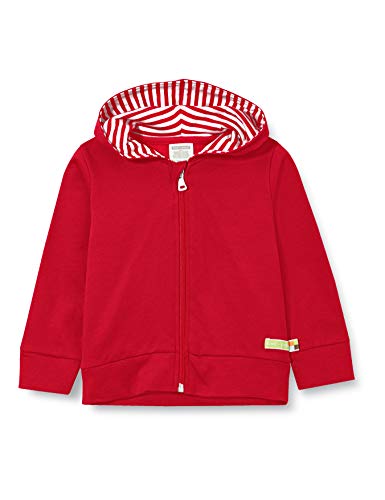 loud + proud Unisex Kinder hættejakke, GOTS certificeret Jacke, Tomato, 122-128 EU von loud + proud