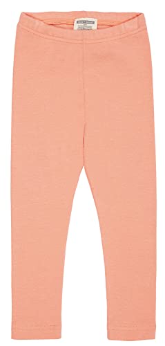 loud + proud Unisex Kinder und Baby Leggings aus Feinripp, GOTS Zertifiziert, Baby-und Kleinkind-Ausstattung, Peach, 62/68 von loud + proud