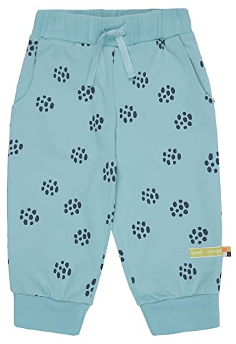 loud + proud Unisex Kinder und Baby weiche Sweathose, GOTS Zertifiziert, Baby-und Kleinkind-Ausstattung, Lagoon, 74/80 von loud + proud