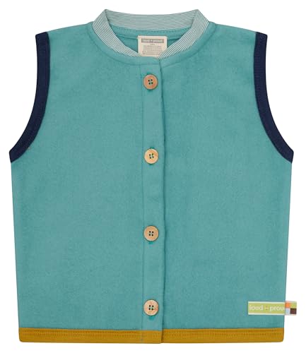 loud + proud Weste aus Baumwoll-Fleece, GOTS zertifiziert von loud + proud