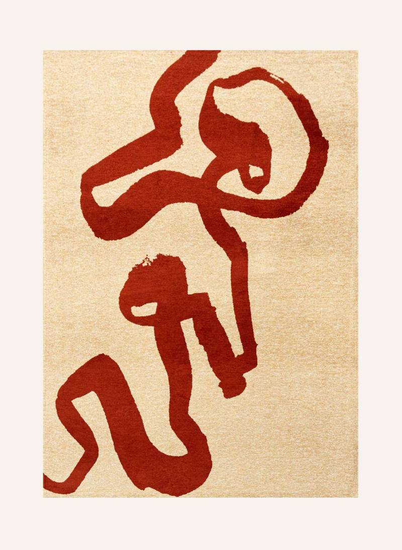 Louis De Poortere Teppich Craft Ribbon rot von louis de poortere