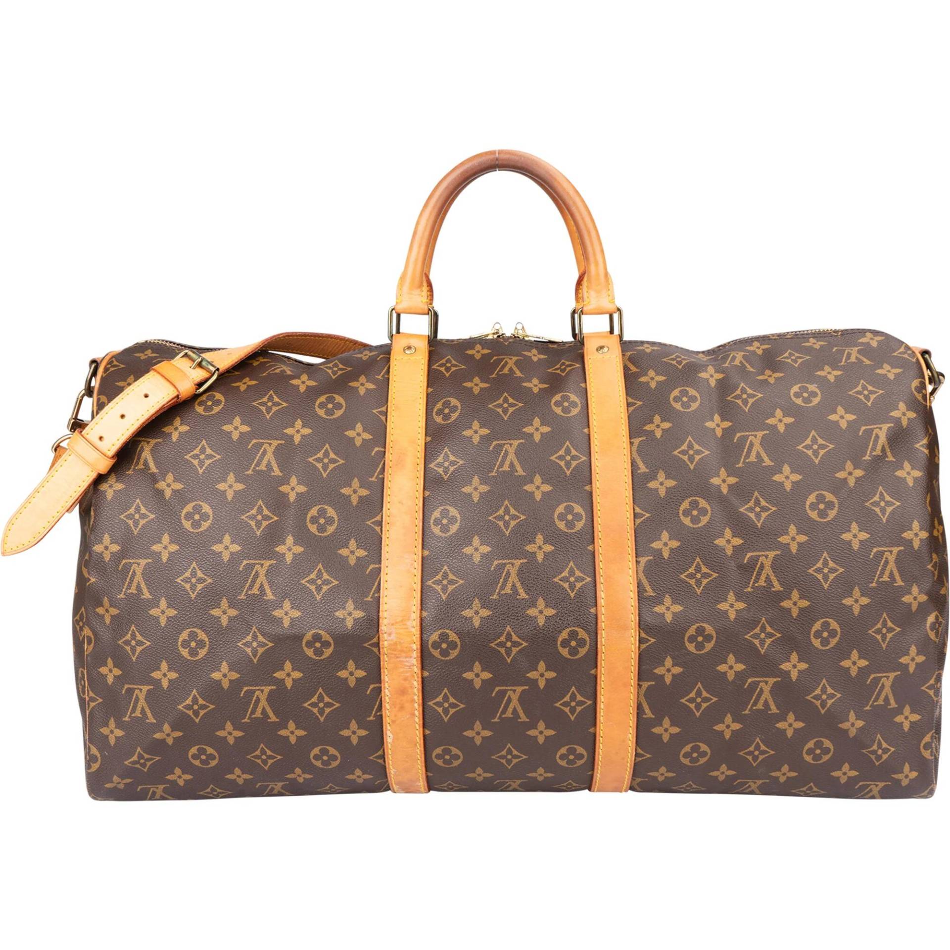 louis vuitton - Louis Vuitton Louis Vuitton Canvas Monogram Keepall 55 Bandouliere Koffer24 von louis vuitton
