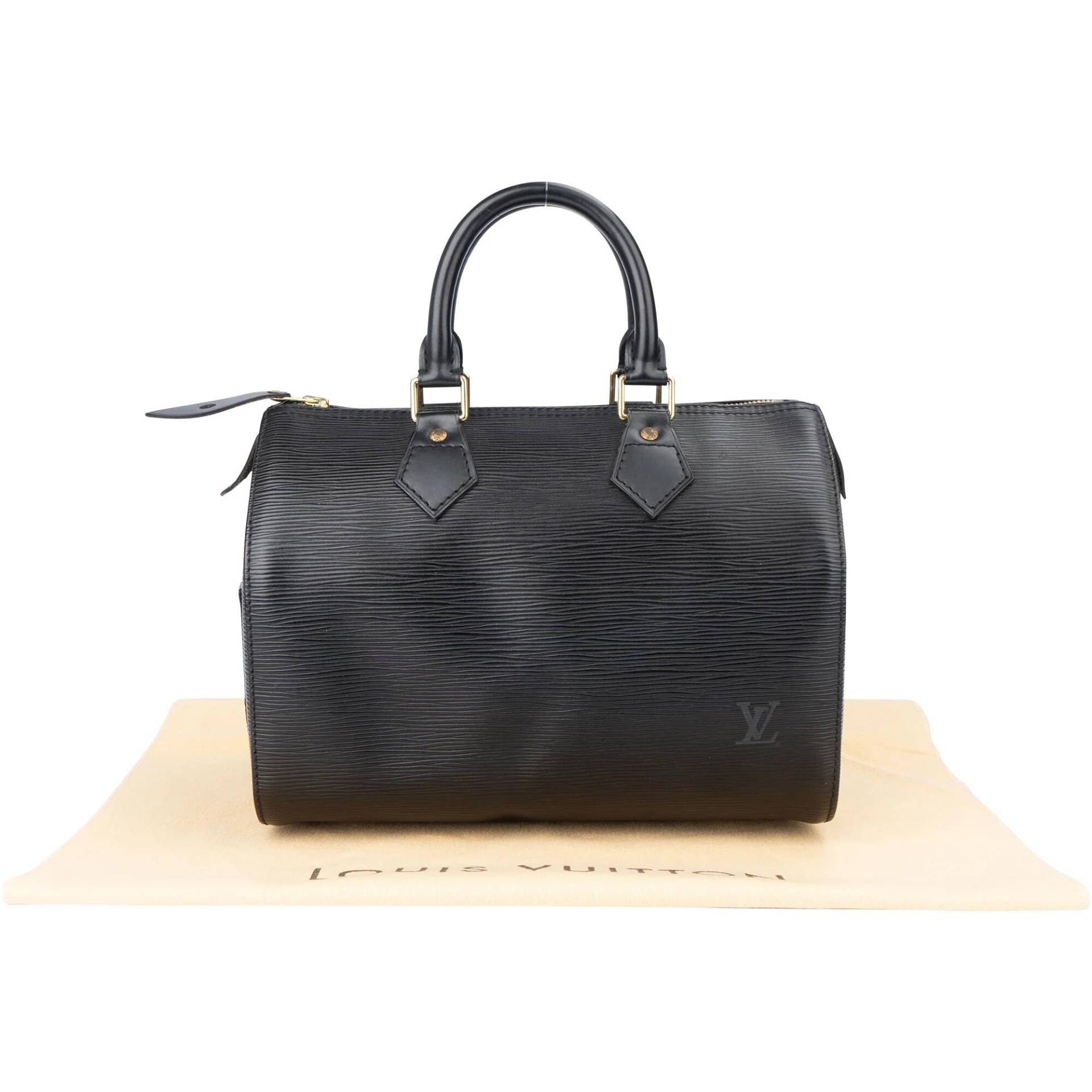 louis vuitton - Louis Vuitton Louis Vuitton Noir Epi Leather Speedy 25 Handbag Koffer24 von louis vuitton