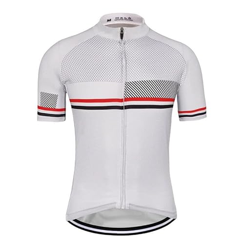 Herren Kurzarm-Radtrikot Sweatshirt mit 3 Taschen, atmungsaktiv und schnell trocknend reflektierend Radsport-T-Shirts von louizumify