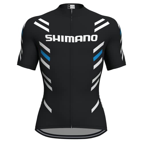 Herren Kurzarm-Radtrikot Sweatshirt mit 3 Taschen, atmungsaktiv und schnell trocknend reflektierend Radsport-T-Shirts von louizumify